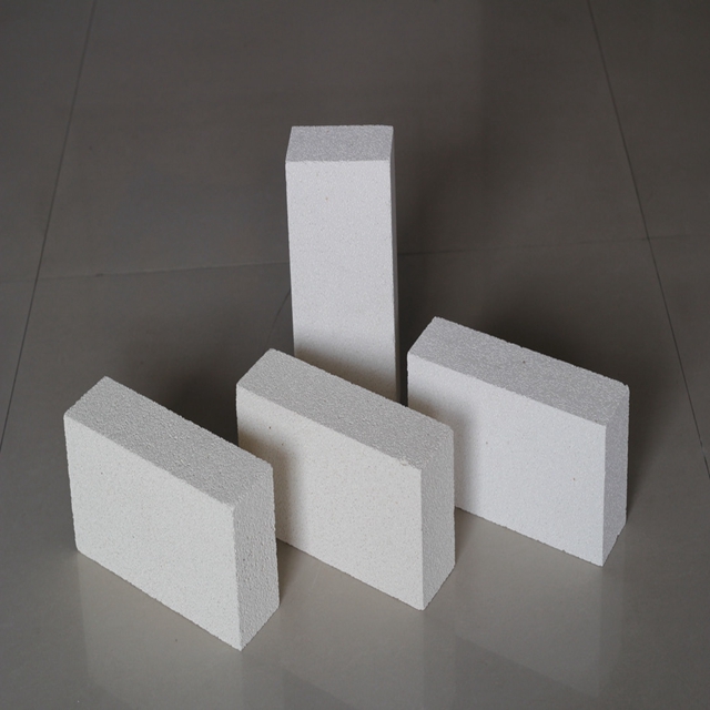 What are insulating fire bricks made up of?